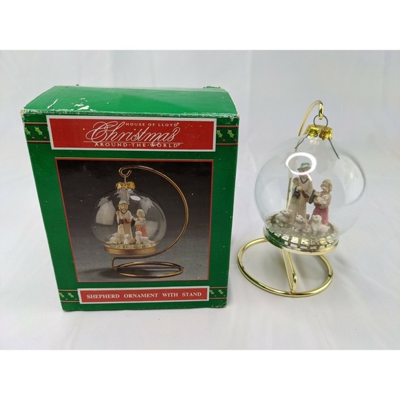 House of Lloyd Other - Christmas Around The World Glass Ornament Shepherd Glass 1995 House Of‎ Lloyd